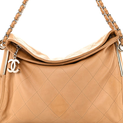Chanel Lambskin Stitched Medium Ultimate Soft Tote Beige 9 of 13