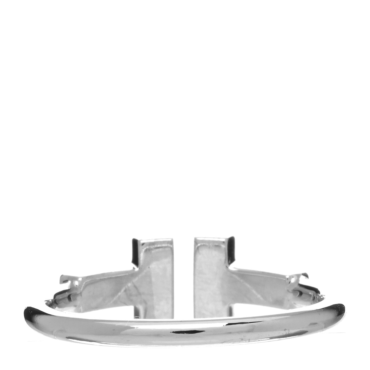 18K White Gold Diamond T Wire Ring 49 5