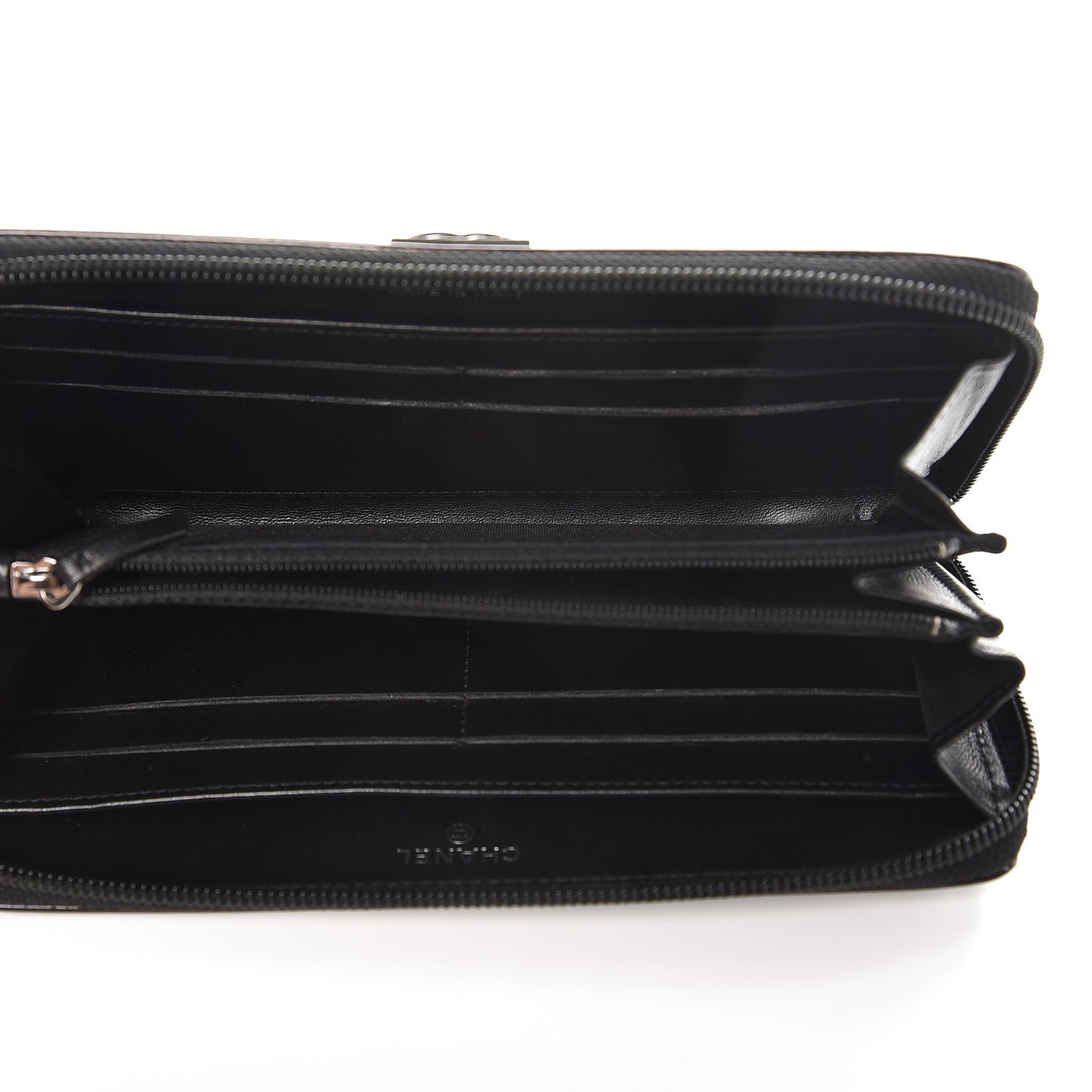 Patent Quilted Boy Zip Around Wallet Burgundy