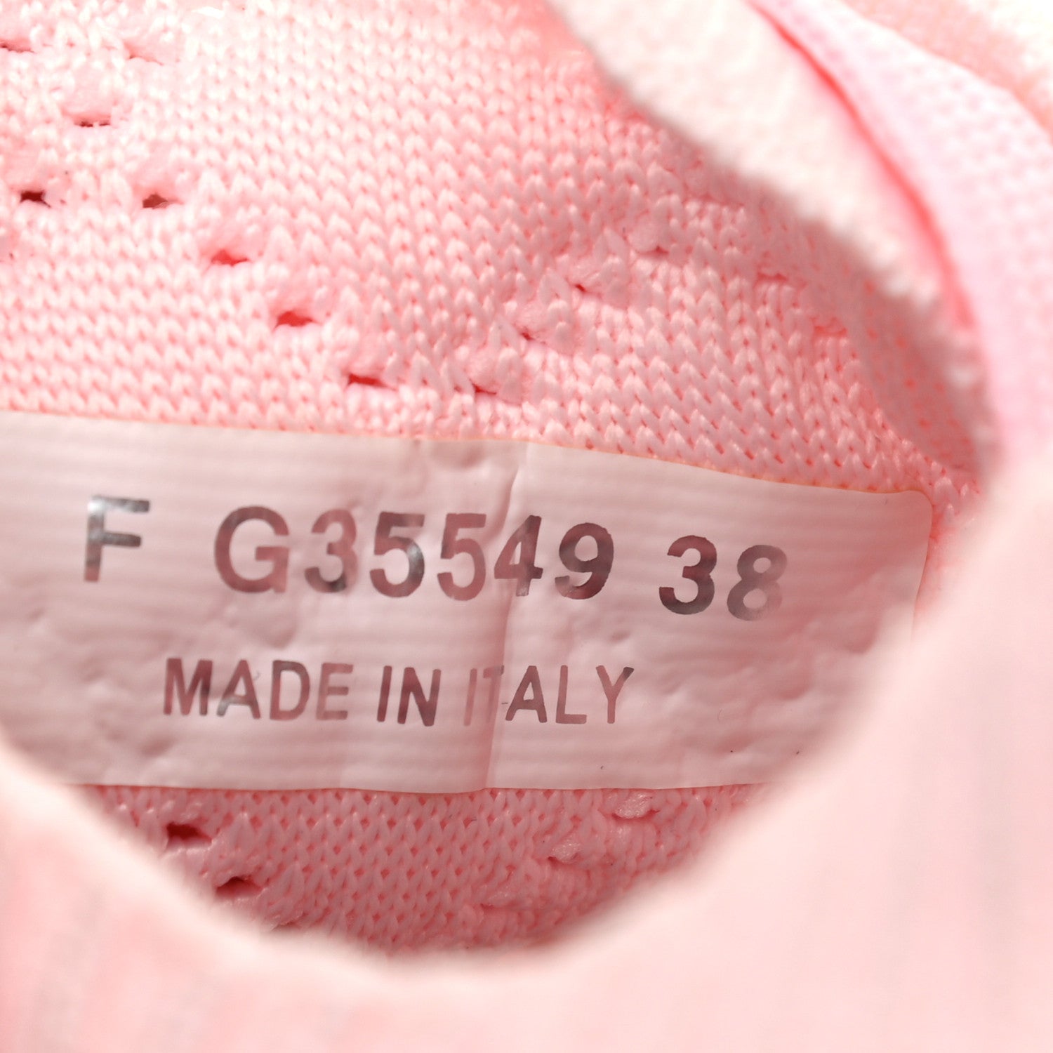 Chanel Mixed Fibers Quilted Womens CC Sneakers 38 Light Pink 6 of 7