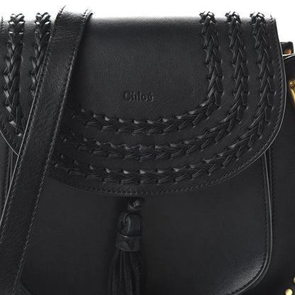 Chloe Calfskin Braided Small Hudson Shoulder Bag Black 9 of 9