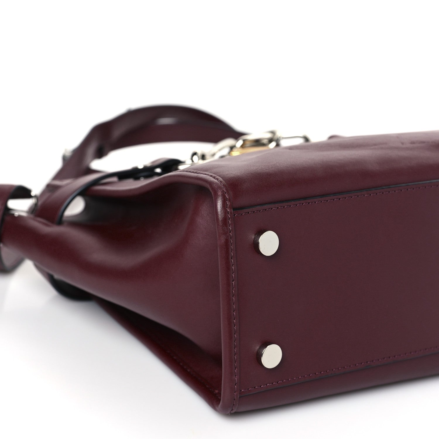 Alexander Wang Smooth Calfskin Attica Chain Satchel Oxblood 7 of 9