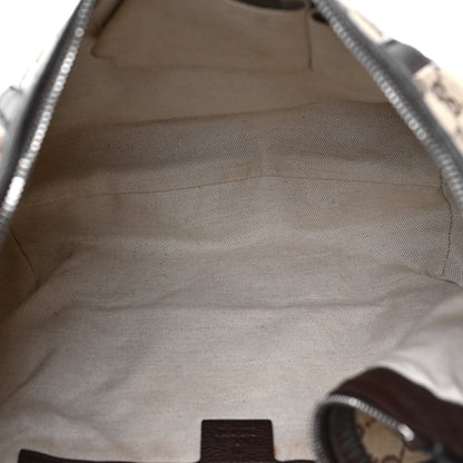 Gucci Monogram Medium Techno Horsebit Hobo Brown 5 of 10