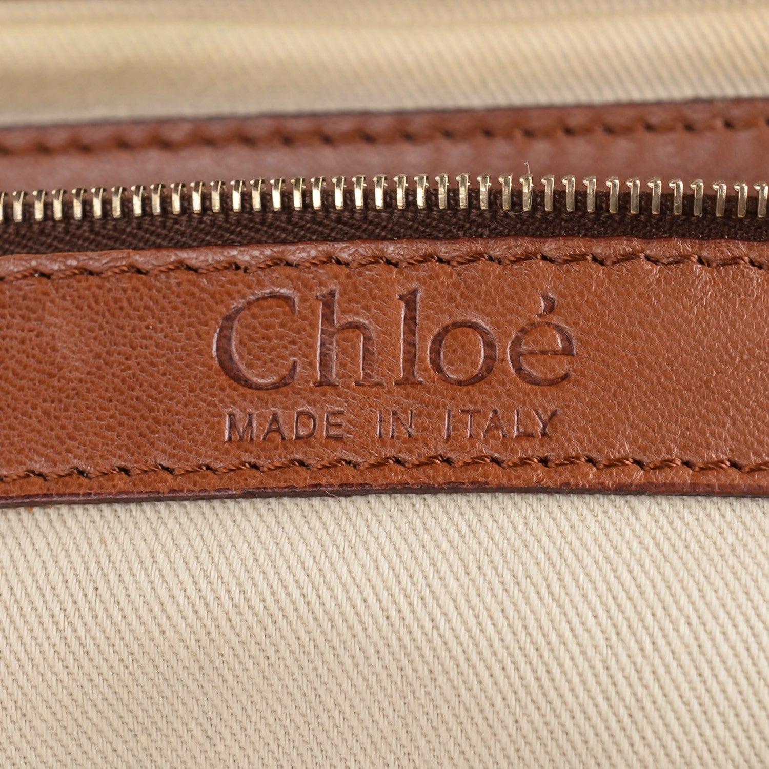 Chloe Leather Crocodile Embossed Mayfair Brown 6 of 8