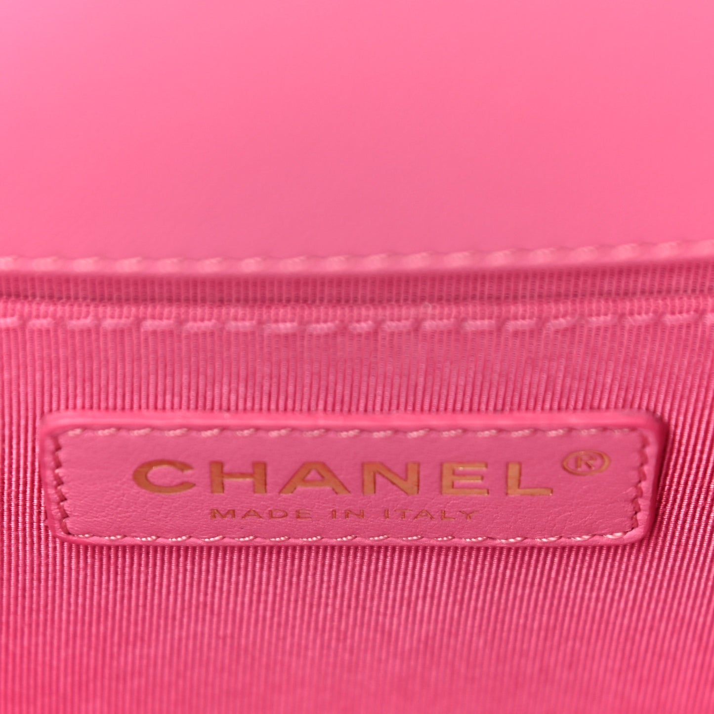 Calfskin Quilted Medium Boy Flap Pink