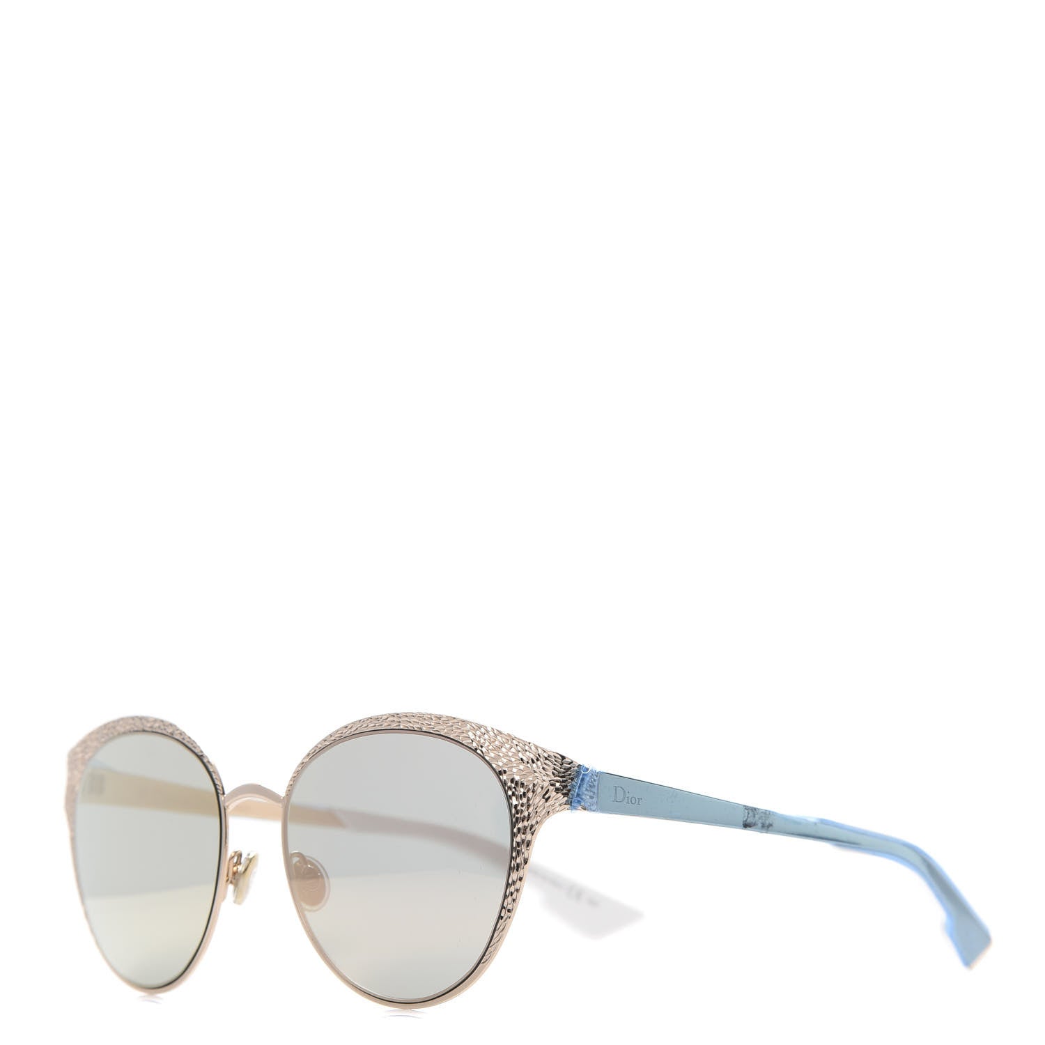Christian Dior Metal Mirrored Unique Limited Edition Sunglasses Gold 1 of 8