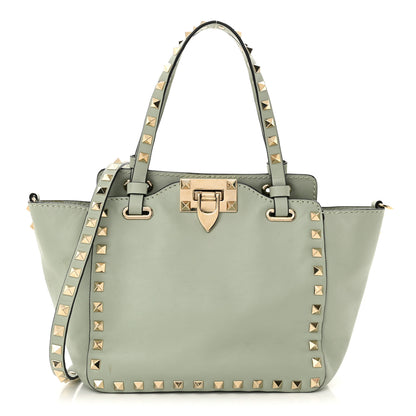 Valentino Garavani Vitello Mini Rockstud Tote Green Tea Sorbet 1 of 10