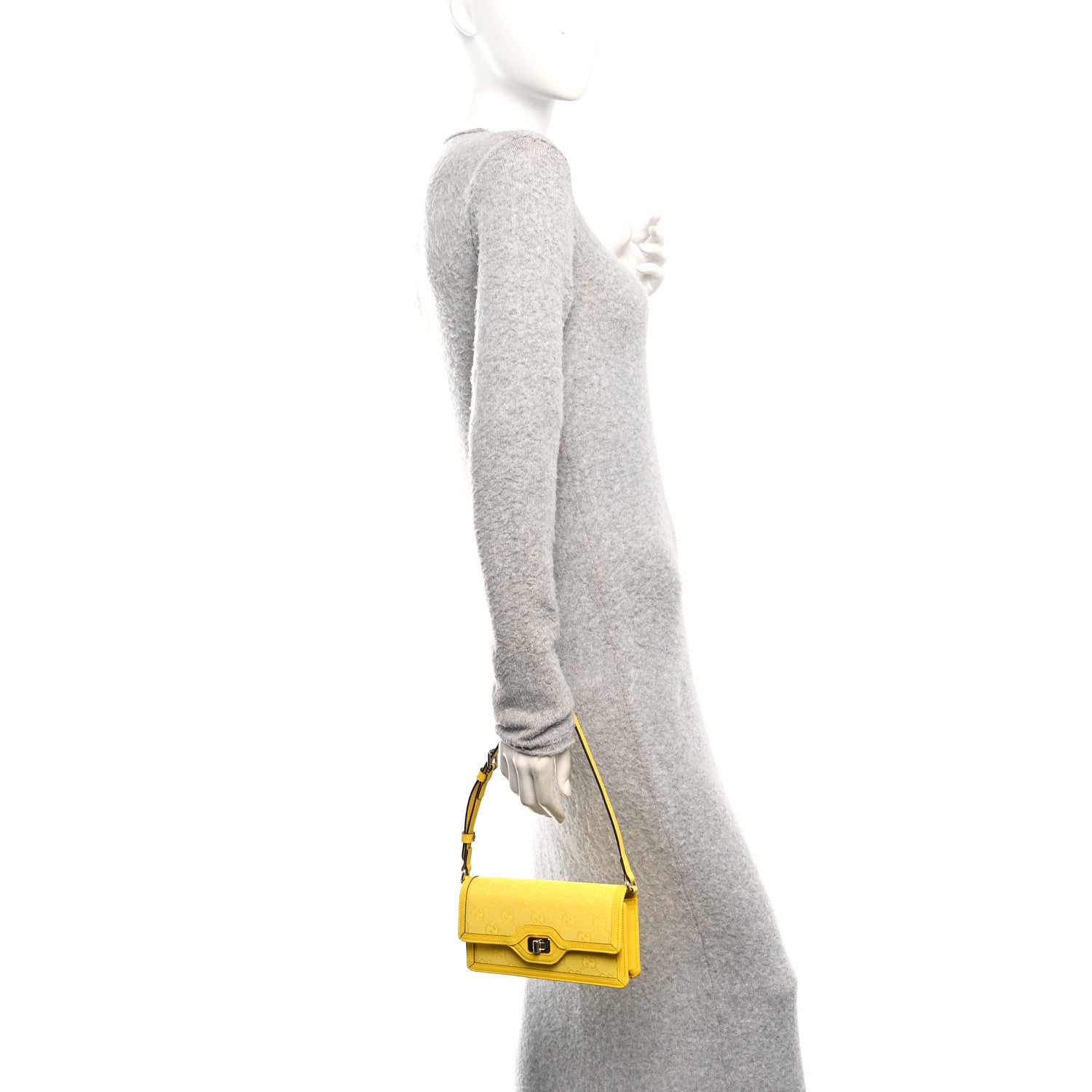 Gucci GG Monogram Scratch Lux Calfskin Mini Luce Shoulder Bag
