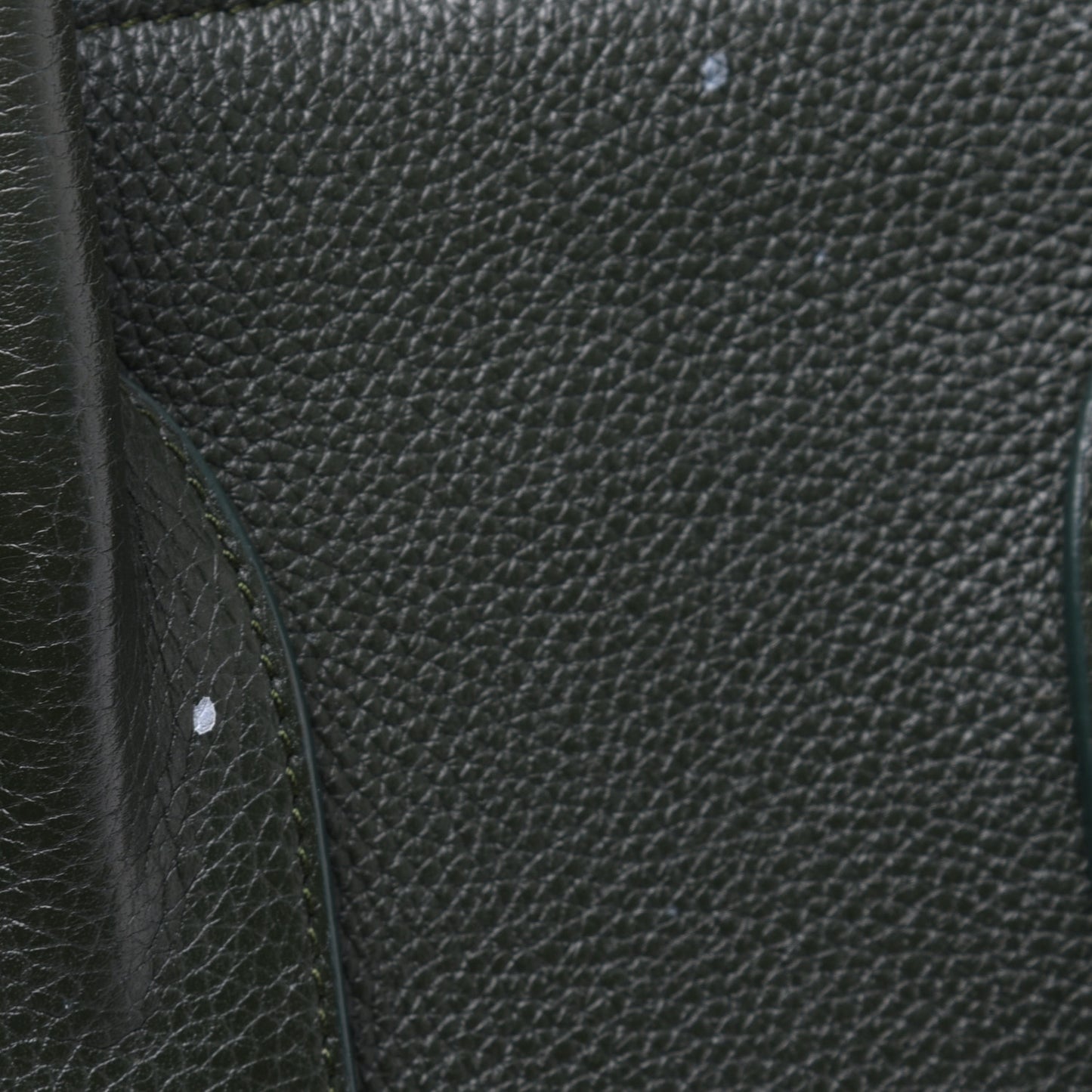 Grained Calfskin Small Supple Sac De Jour Dark Vert