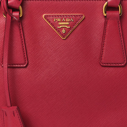 Prada Saffiano Small Galleria Double Zip Tote Fuxia 9 of 12