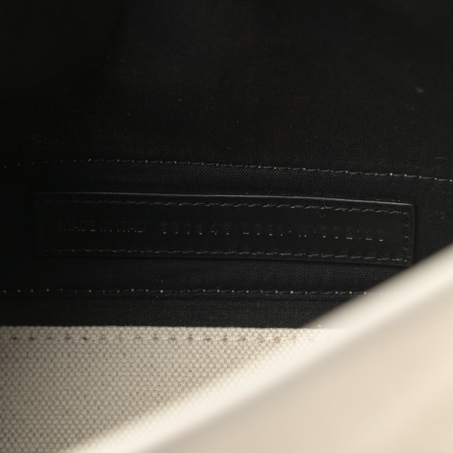 Cotton Canvas Calfskin Navy Cabas XS Natural