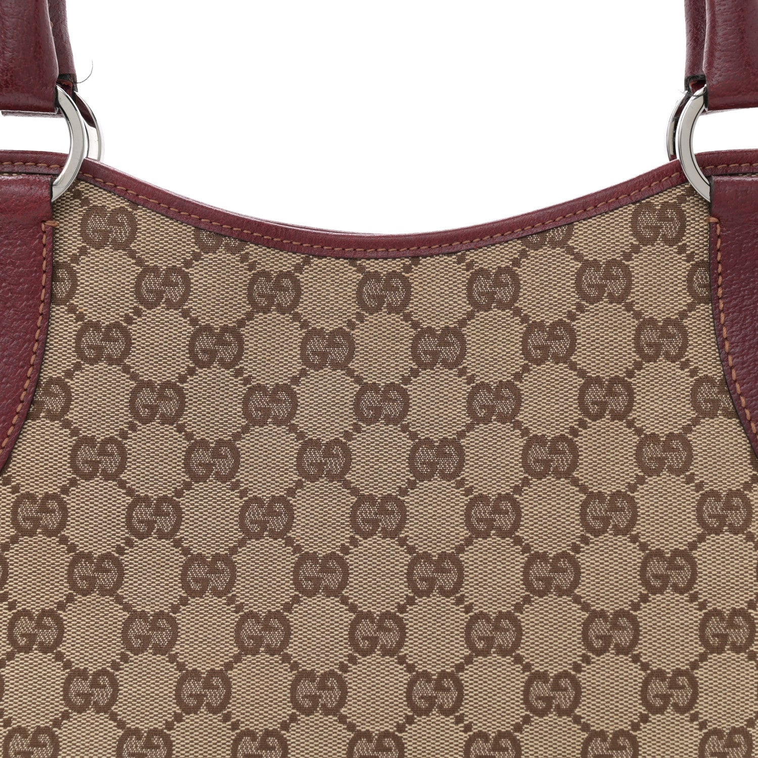 Gucci Monogram Shoulder Bag Red 8 of 12