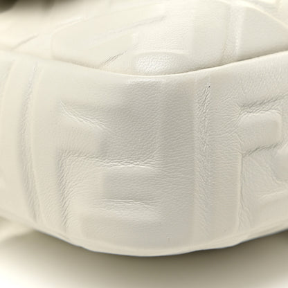 Fendi Nappa FF 1974 Embossed Baguette White 8 of 16