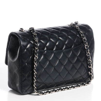 Chanel Lambskin Quilted Jumbo Single Flap Black 3 of 8