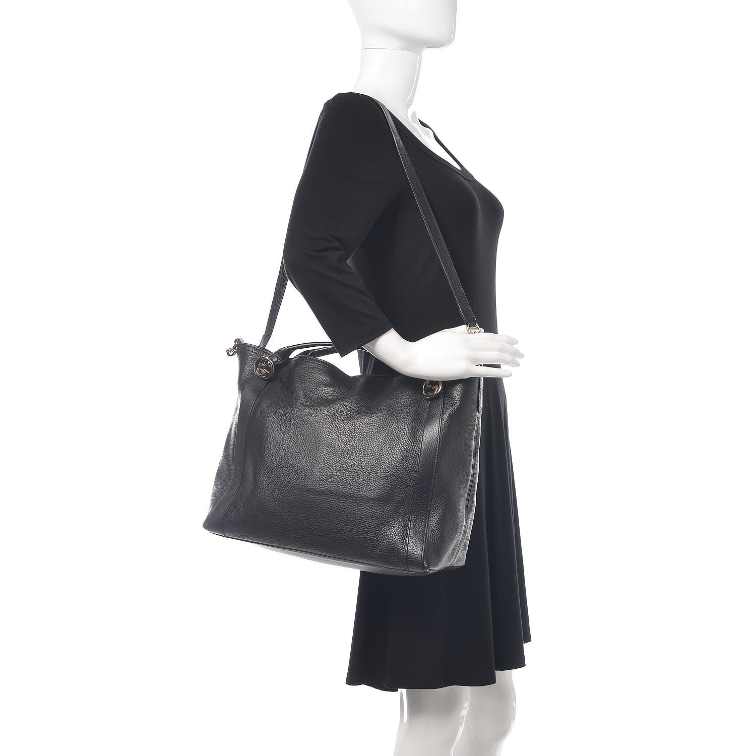Gucci Cellarius Calfskin Medium Miss GG Top Handle Bag Black 2 of 9