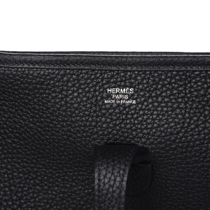 Hermes Taurillon Clemence Evelyne III PM Black 6 of 8