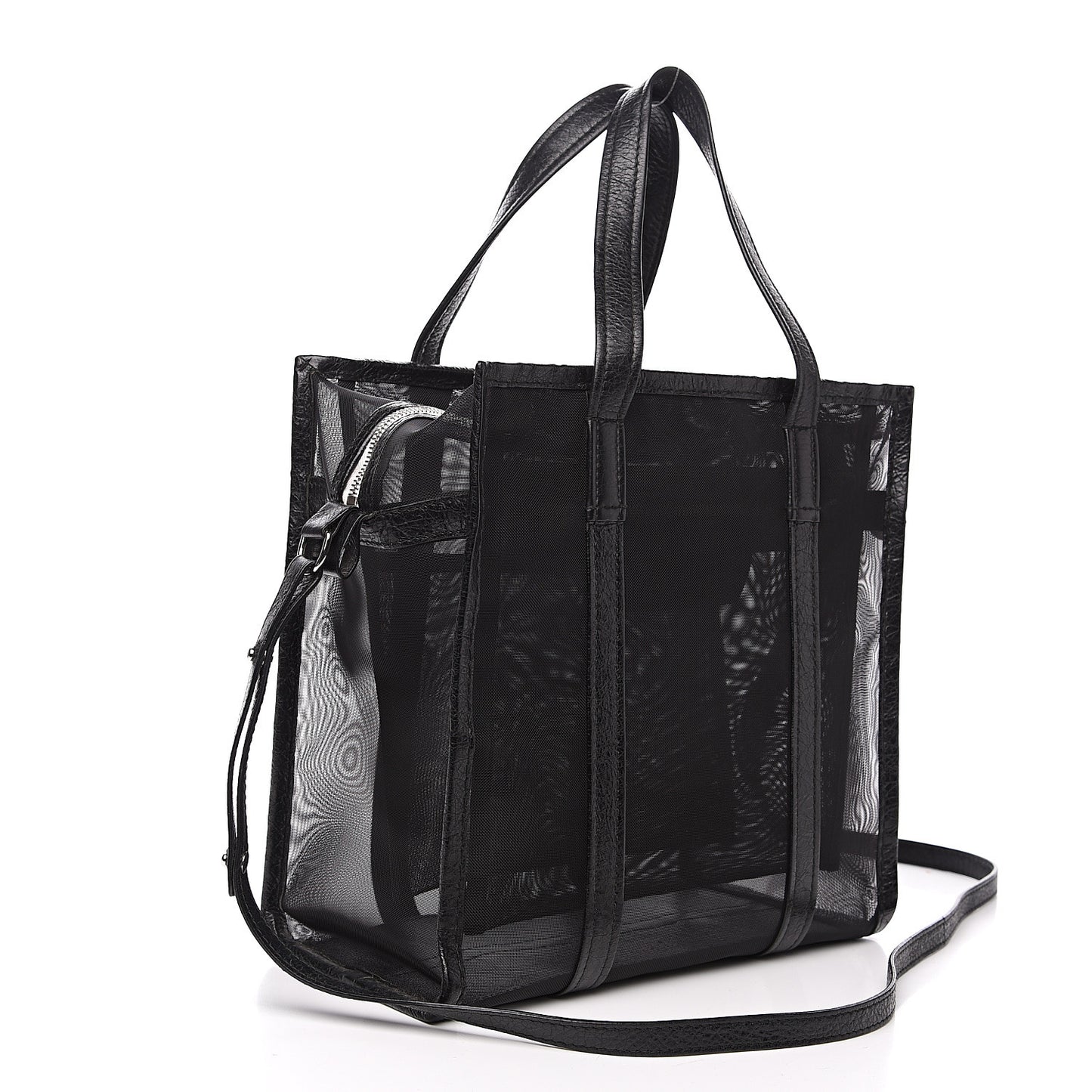 Mesh Small Bazar Shopper Tote Black