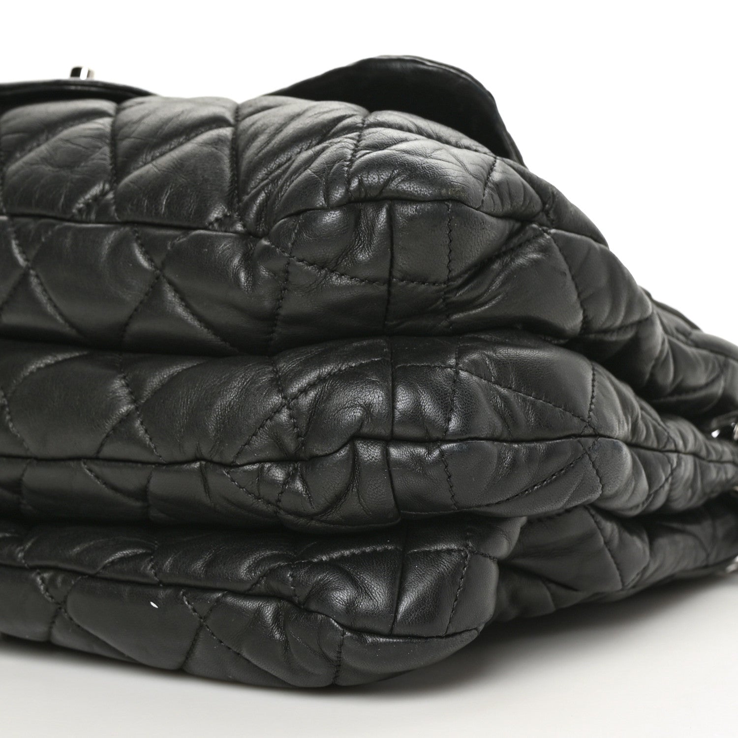 Chanel Lambskin Quilted Chanel 3 Maxi Tote Black 10 of 10