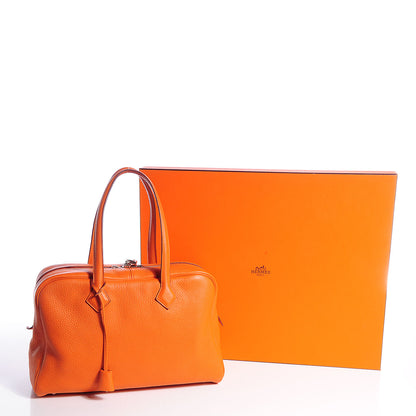Hermes Taurillon Clemence Victoria II 35 Orange 20 of 24