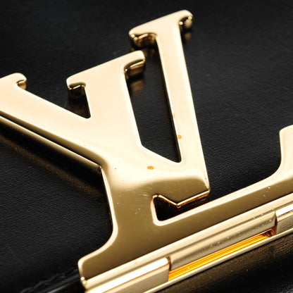 Louis Vuitton Calfskin Chain Louise MM Black 8 of 8