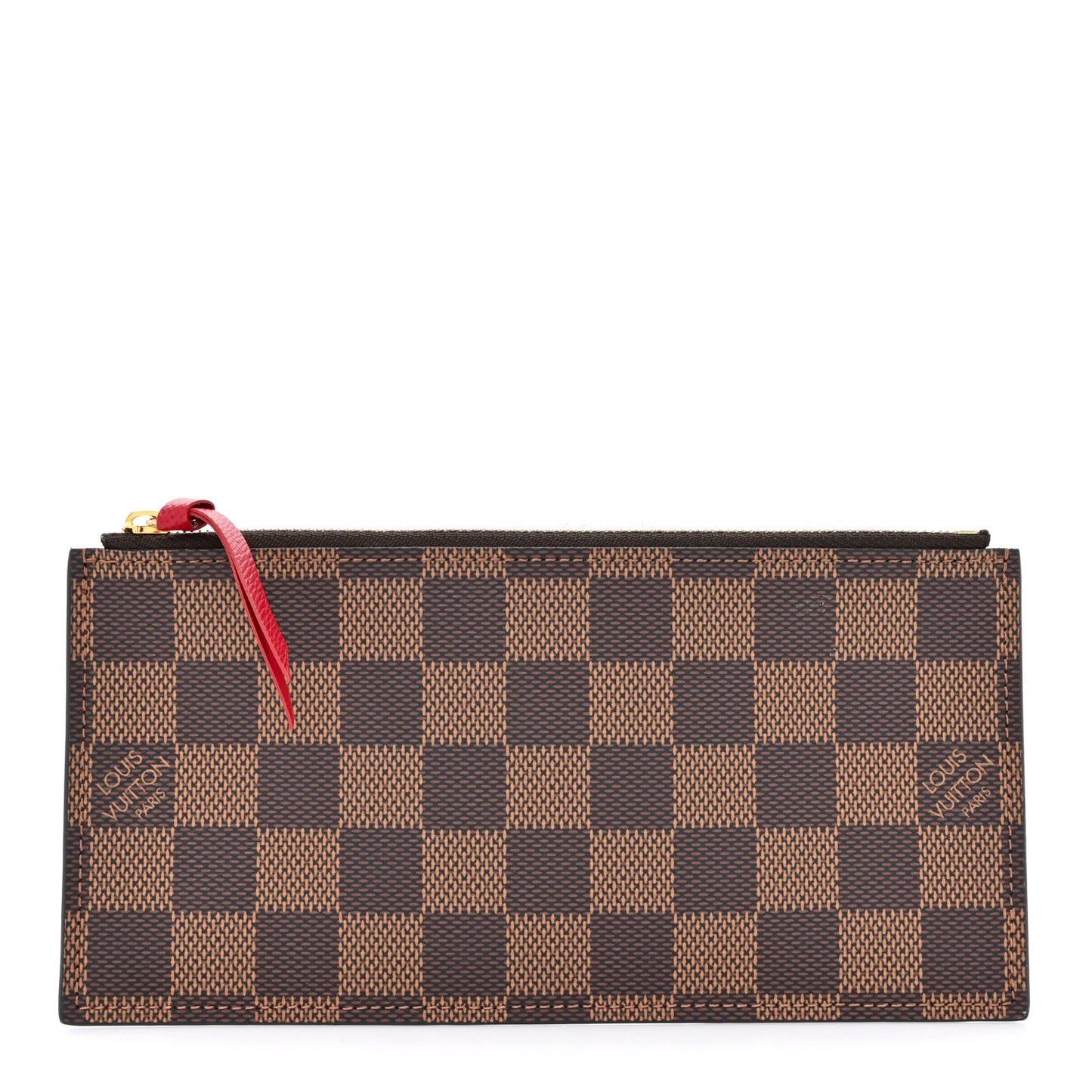 Damier Ebene Felicie Chain Wallet Zippered Insert