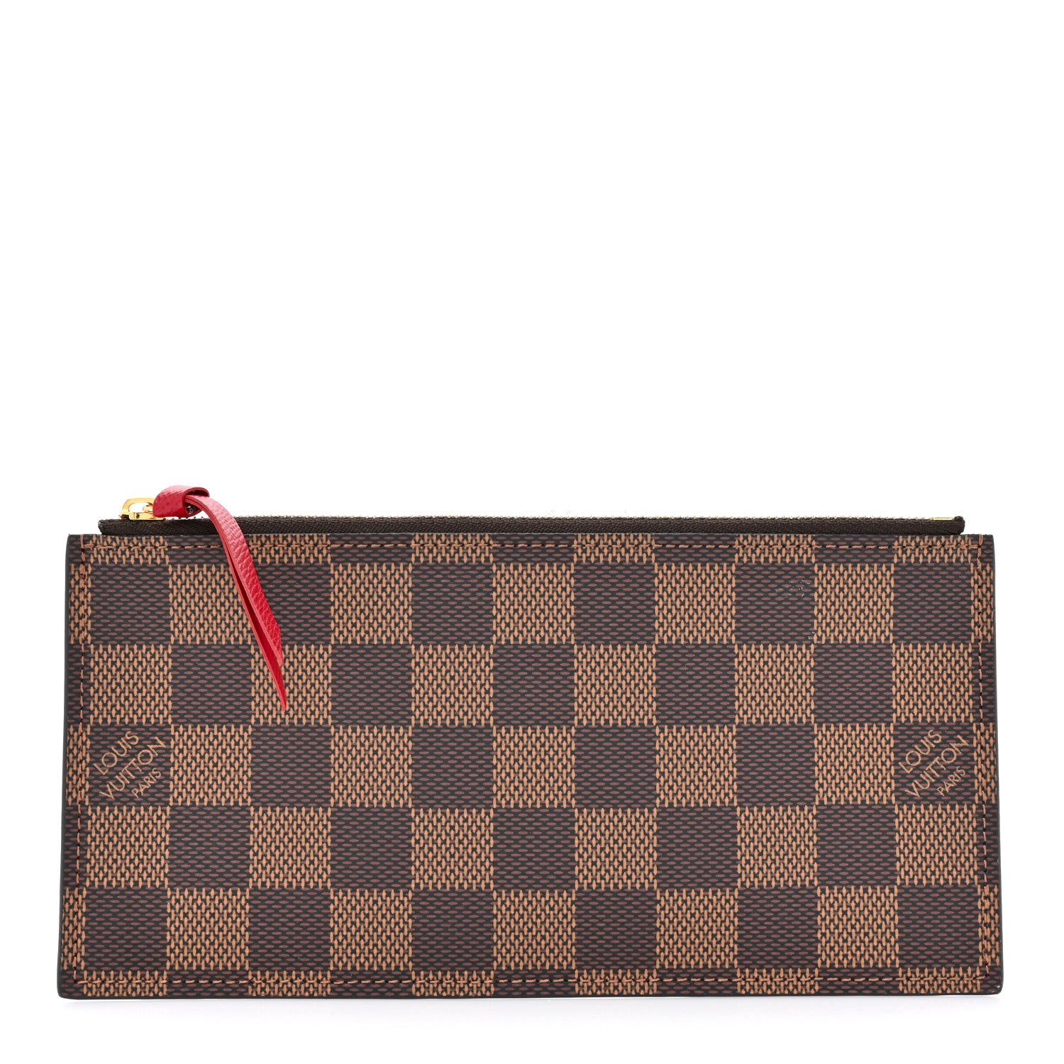 Louis Vuitton Damier Ebene Felicie Chain Wallet Zippered Insert 1 of 8