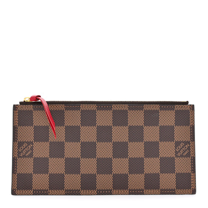 Louis Vuitton Damier Ebene Felicie Chain Wallet Zippered Insert 1 of 8