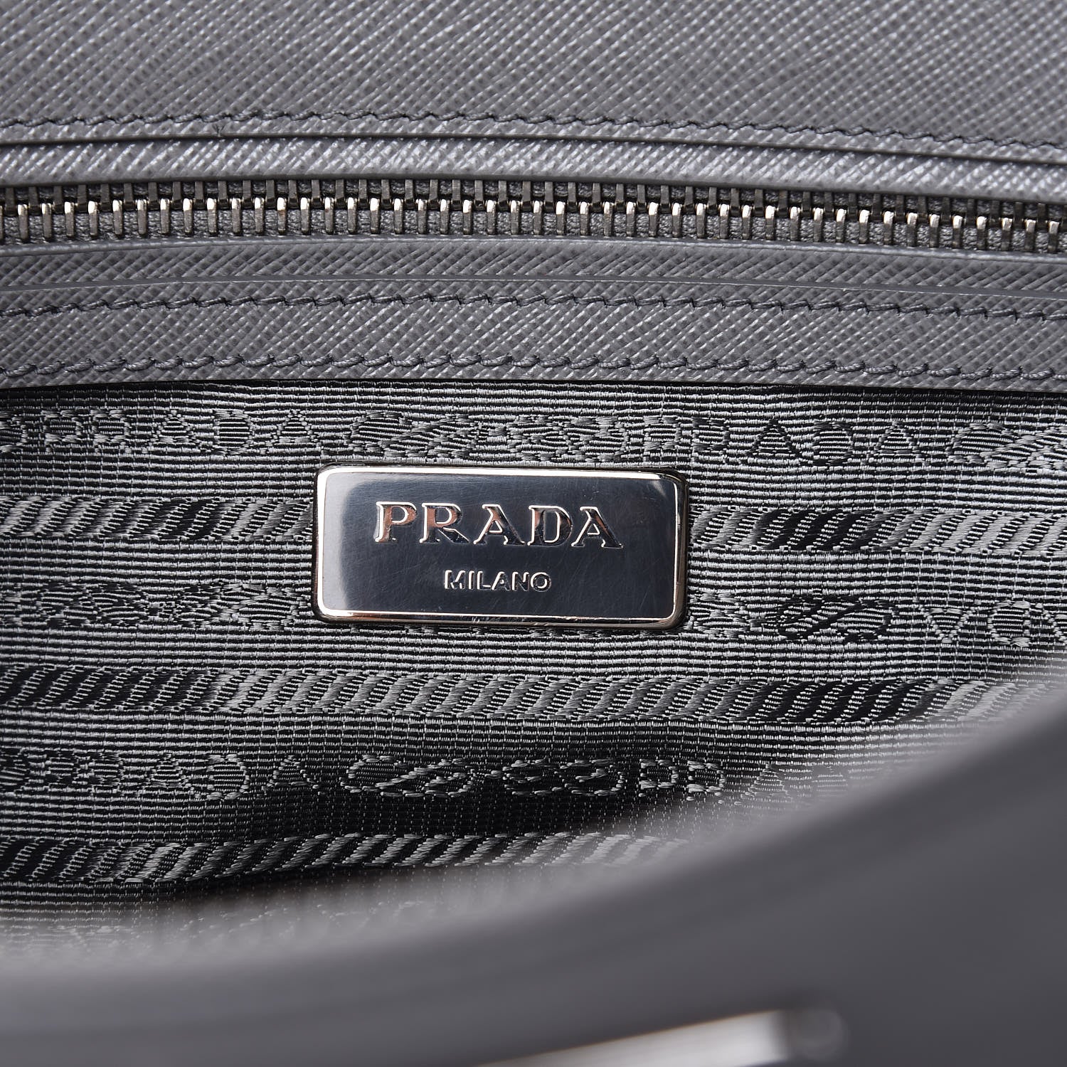 Prada Saffiano Small Galleria Double Zip Tote Marmo 6 of 9