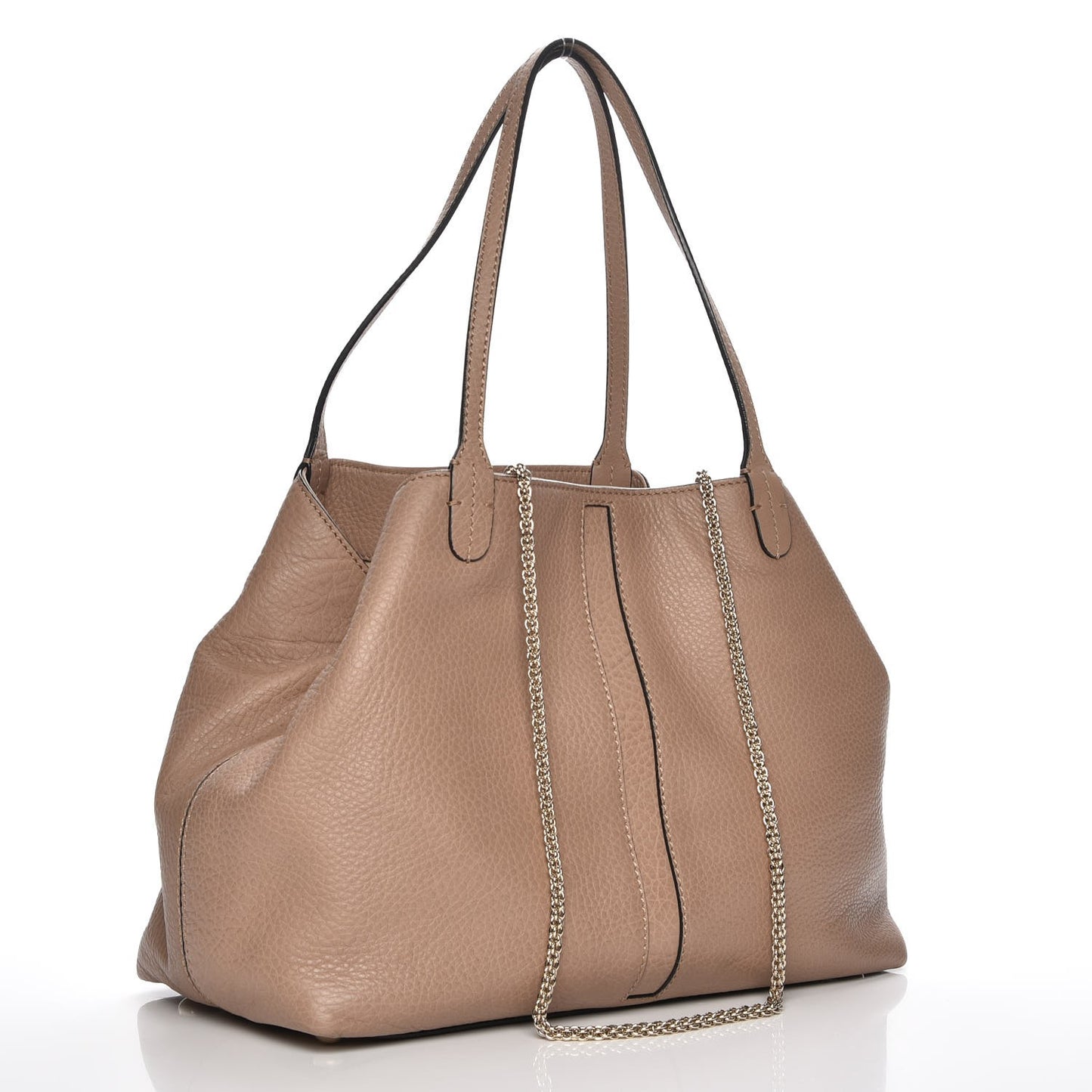 Grained Calfskin Va Va Voom Tote Sabbia