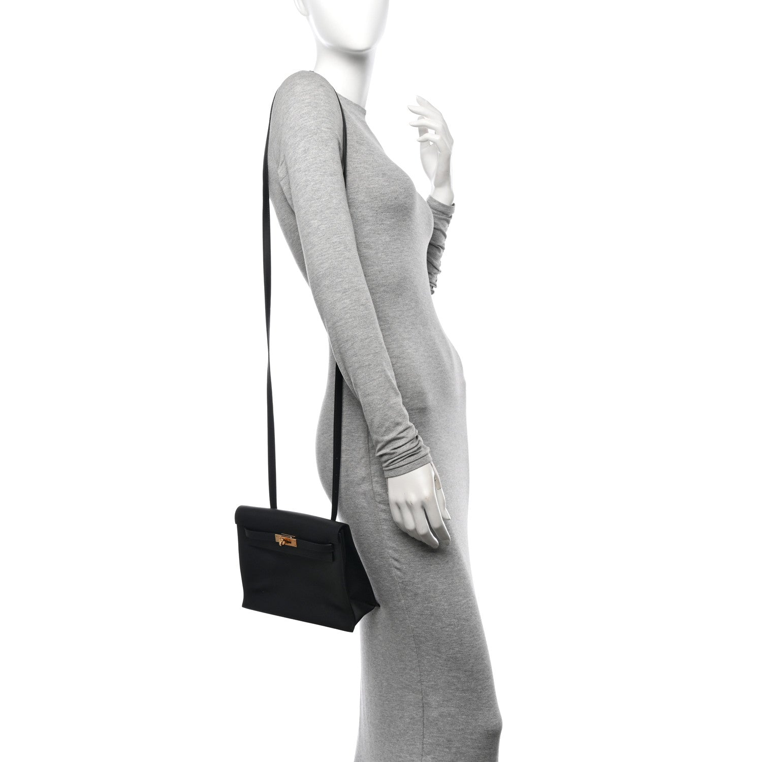 Hermes Swift Kelly Danse II Belt Bag Black 2 of 11