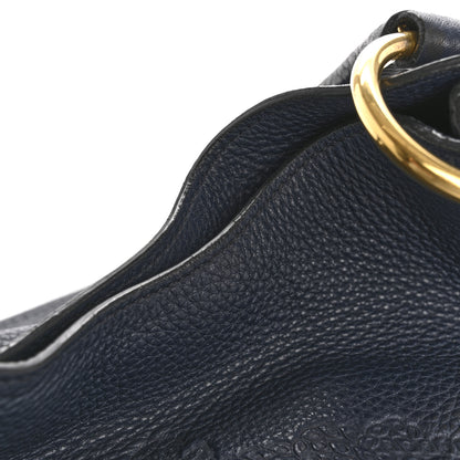 Prada Vitello Phenix Embossed Logo Hobo Baltico 16 of 16