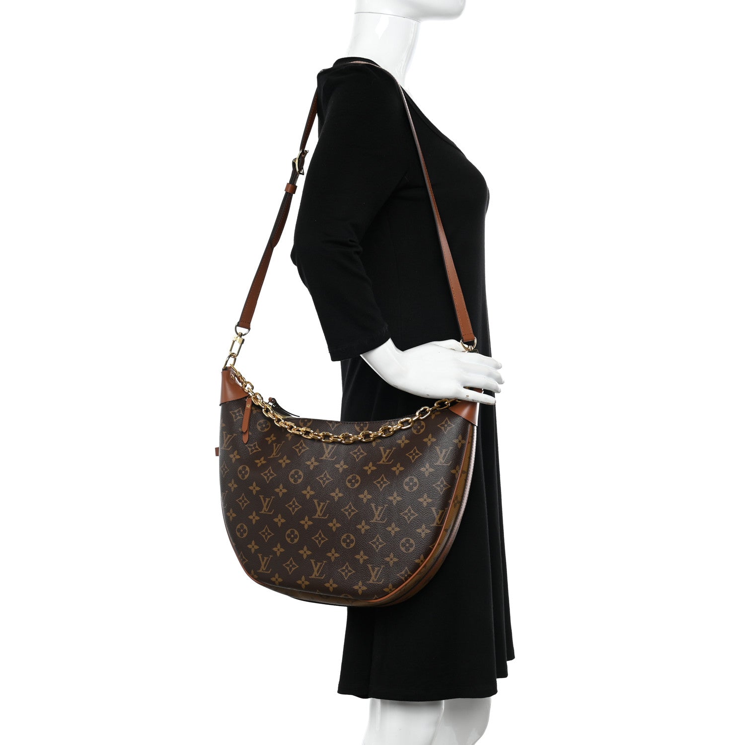 Louis Vuitton Reverse Monogram Loop Hobo 2 of 10