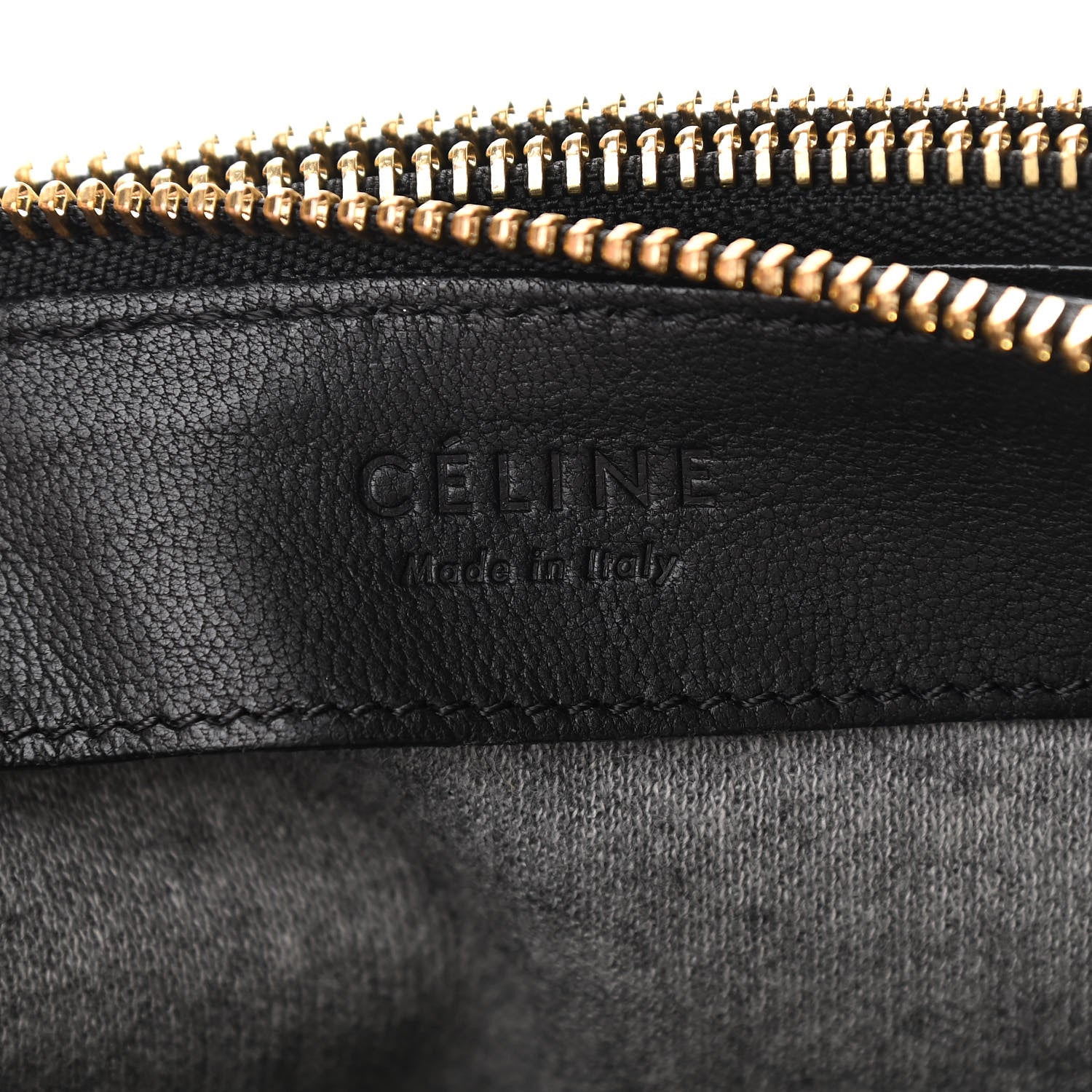 Celine Lambskin Large Trio Crossbody Bag Black 8 of 11