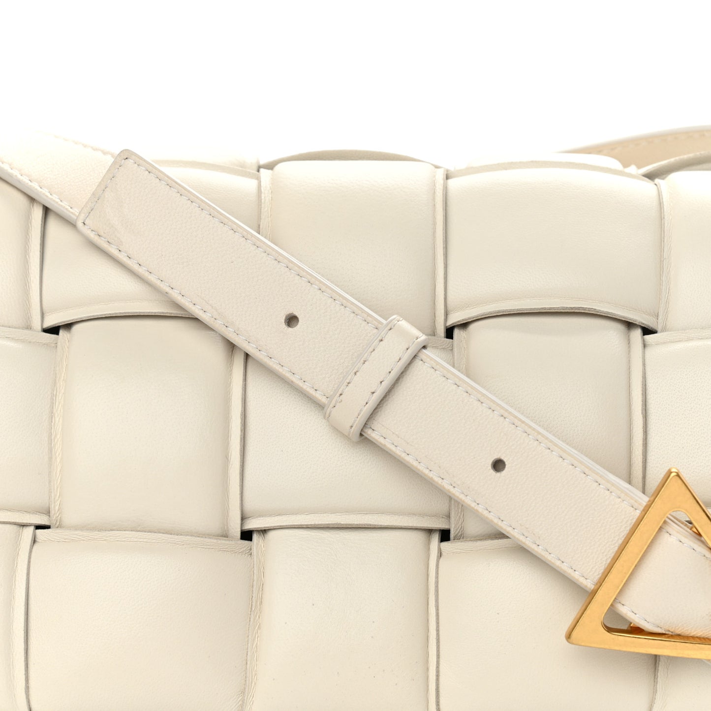 Nappa Maxi Intreccio Padded Cassette Crossbody Bag Plaster