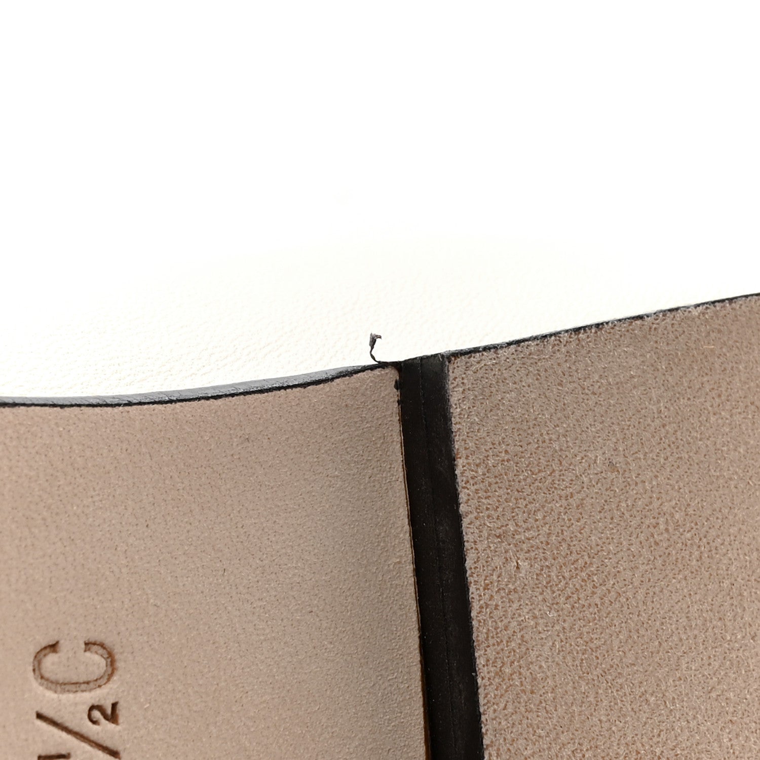 Chanel Lambskin Mary Jane Flats 36.5 White Black 10 of 11