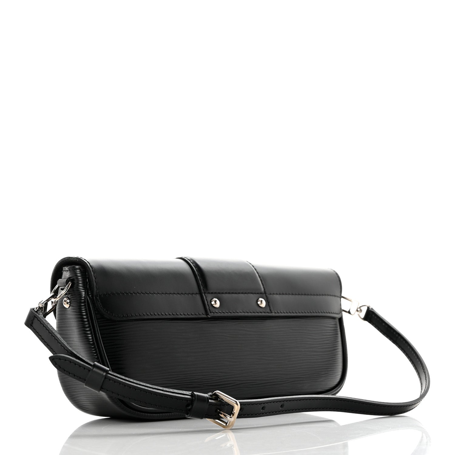 Louis Vuitton Epi Montaigne Clutch Black 3 of 8