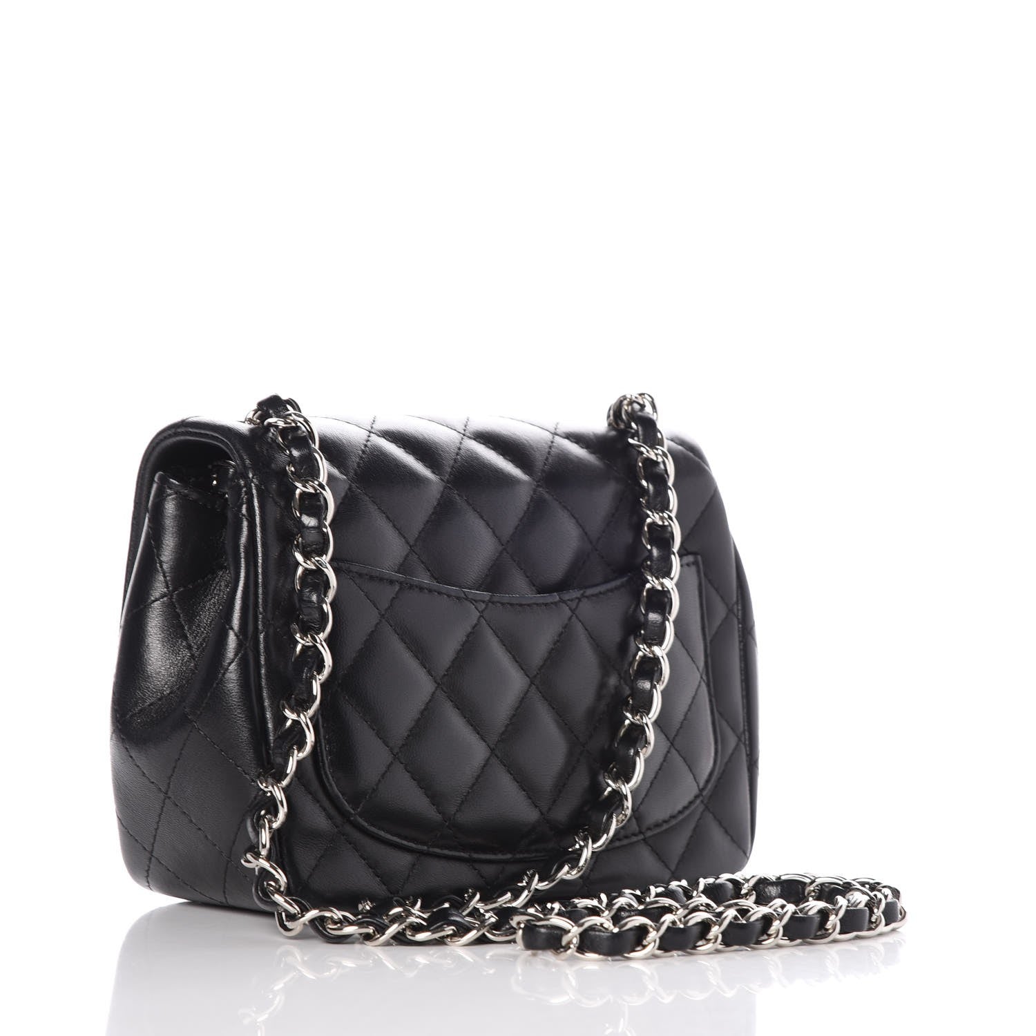 Chanel Lambskin Quilted Mini Square Flap Black 3 of 8