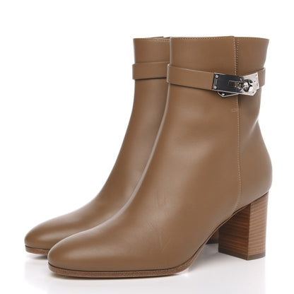 Hermes Calfskin Saint Germain Ankle Boots 36 Brun Fume 3 of 8
