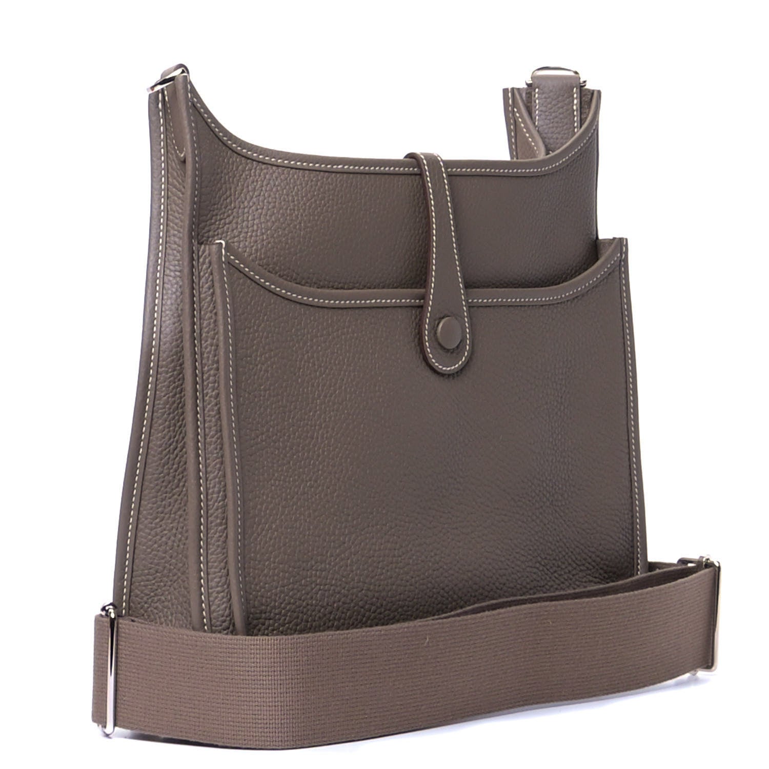 Hermes Taurillon Clemence Evelyne III PM Etoupe 2 of 5