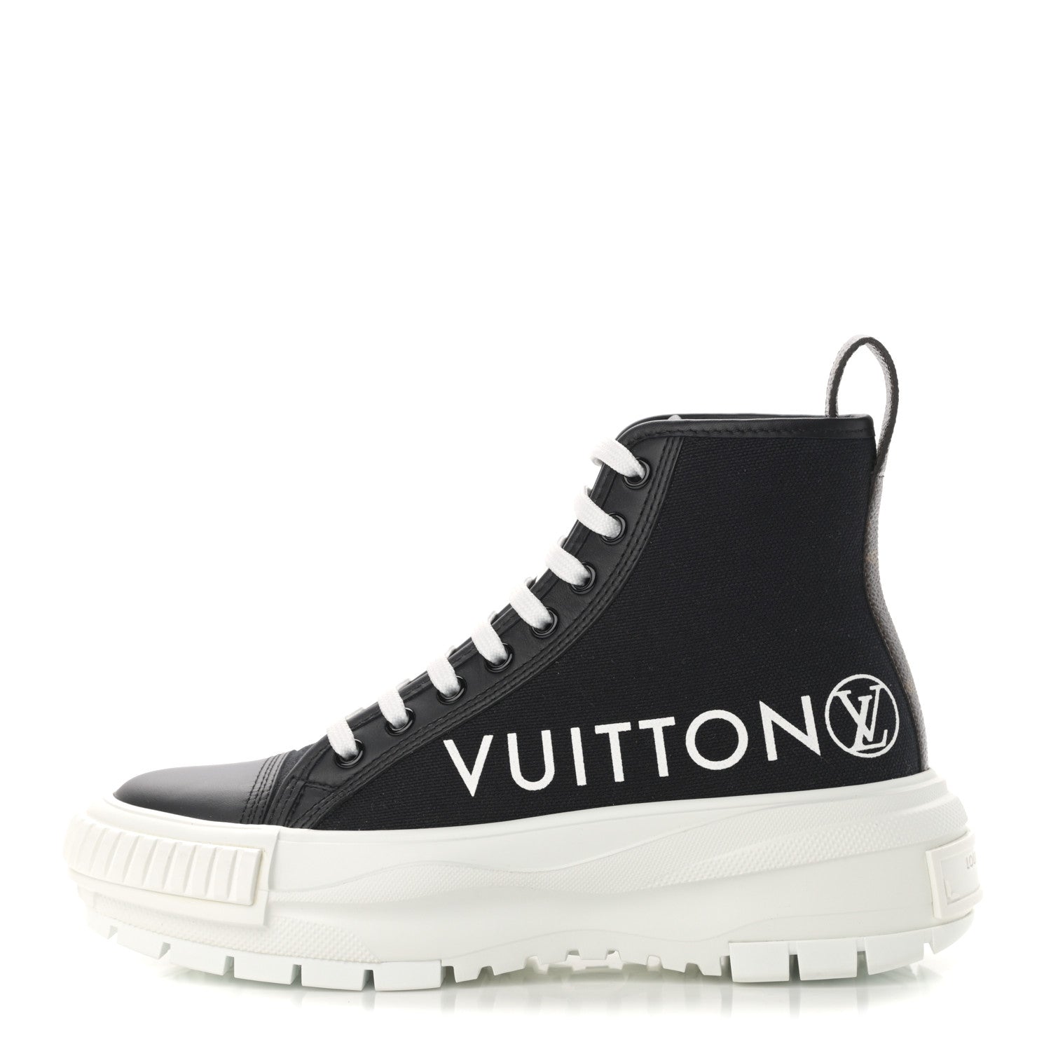 Louis Vuitton Canvas LV Squad Sneaker Boots 35 Black 1 of 9