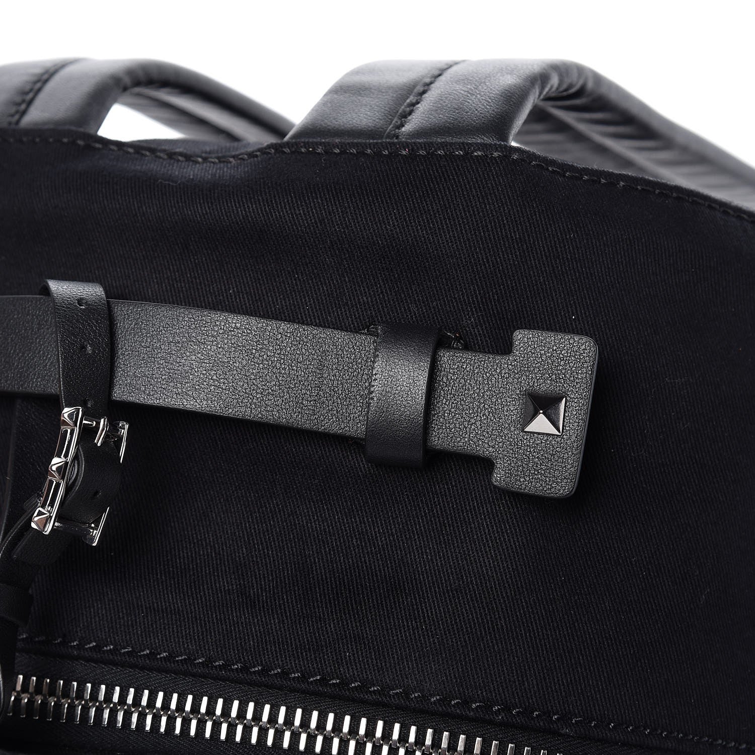 Valentino Garavani Canvas Logo Backpack Black 7 of 8