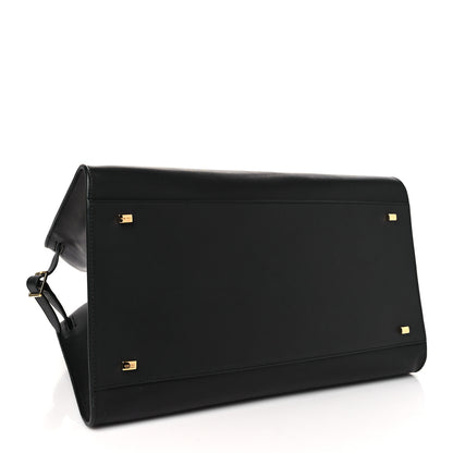 The Row Polished Saddle Calfskin Soft Margaux 15 Black 4 of 9