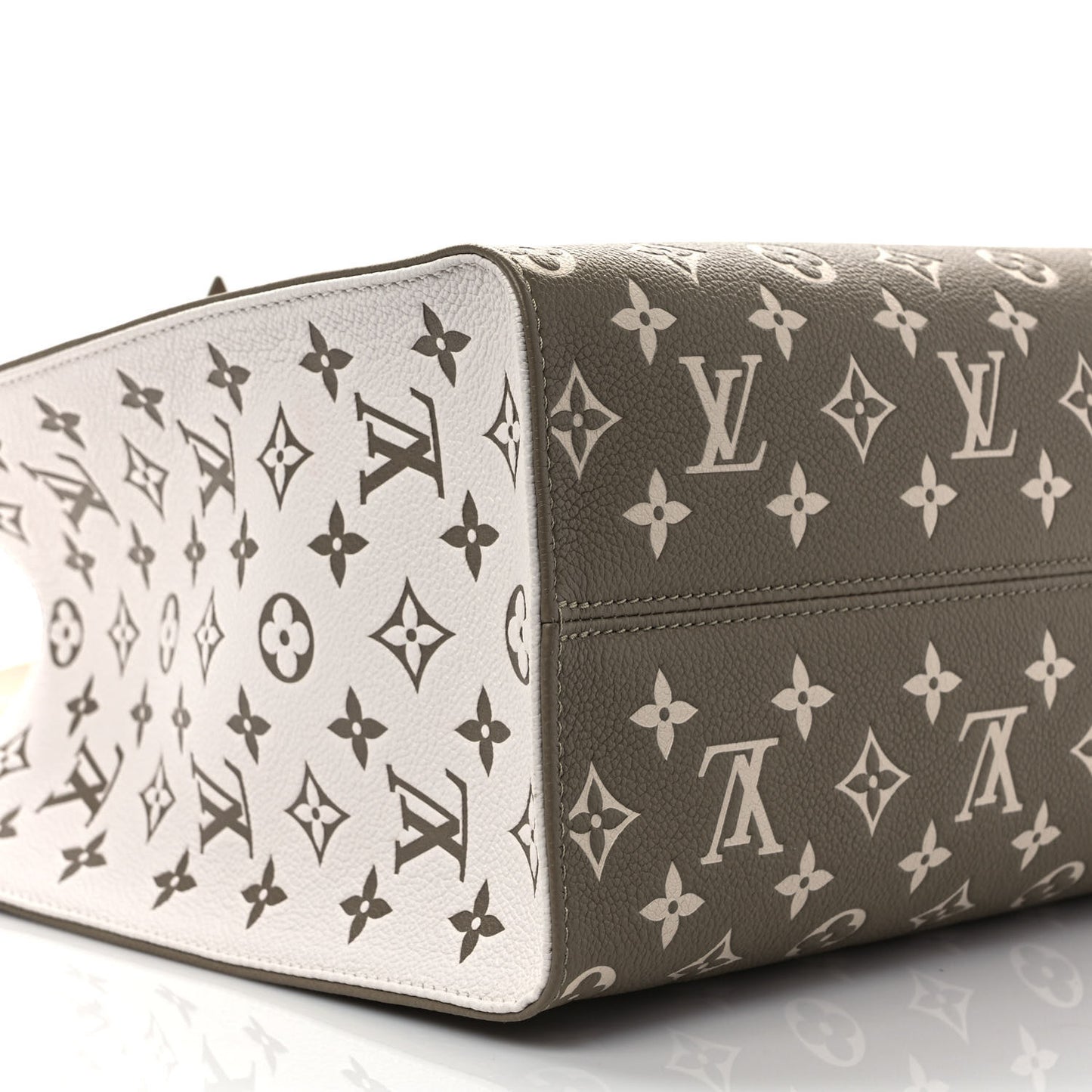 Empreinte Monogram Spring In The City Onthego MM Kaki Beige Cream