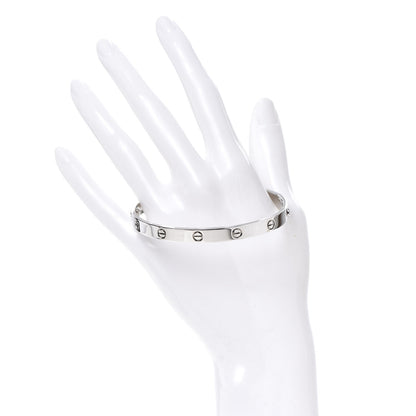 Cartier 18K White Gold LOVE Bracelet 20 2 of 6