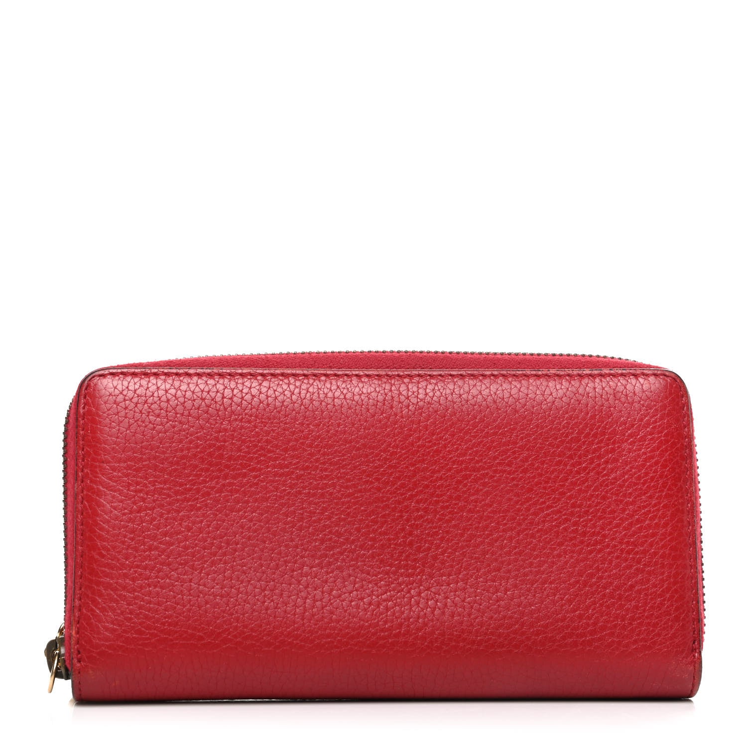 Gucci Cellarius Calfskin GG Marmont Charm Zip Around Wallet Vulcanic Red 1 of 6