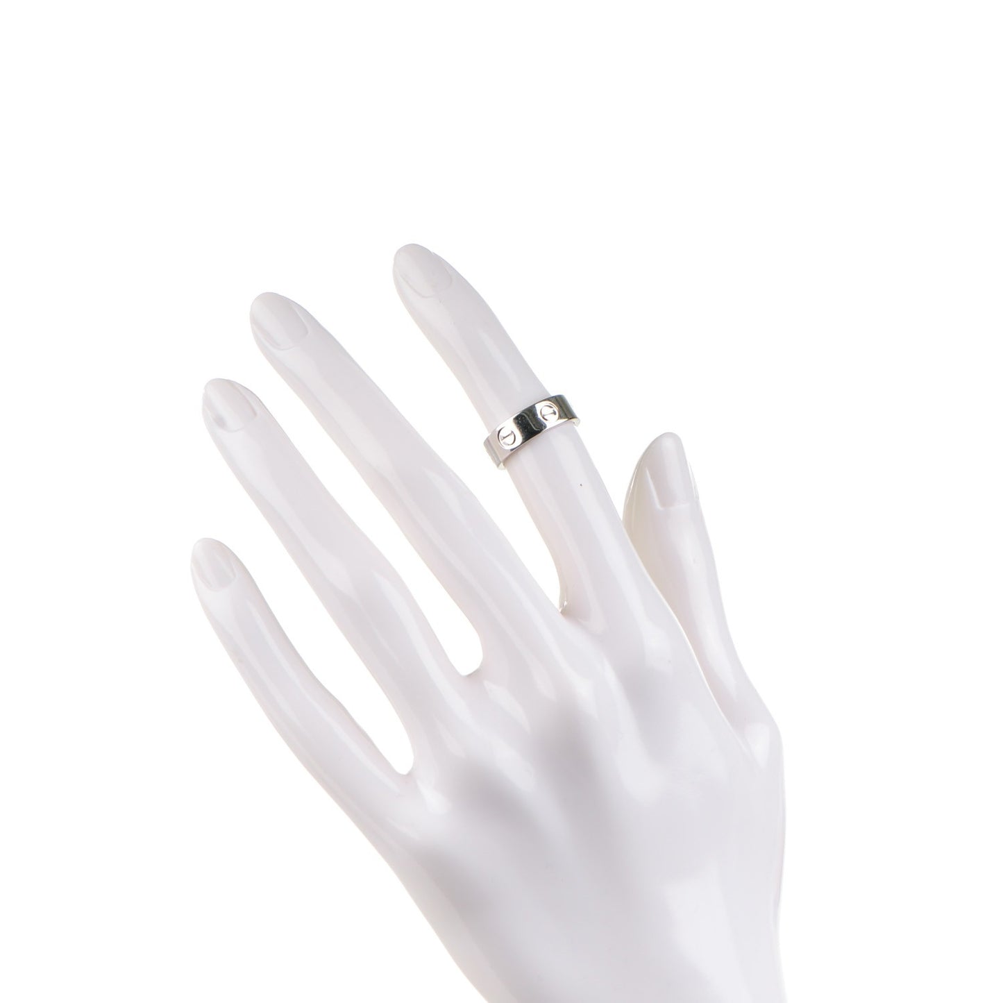 18K White Gold 5.5mm LOVE Ring 47 4