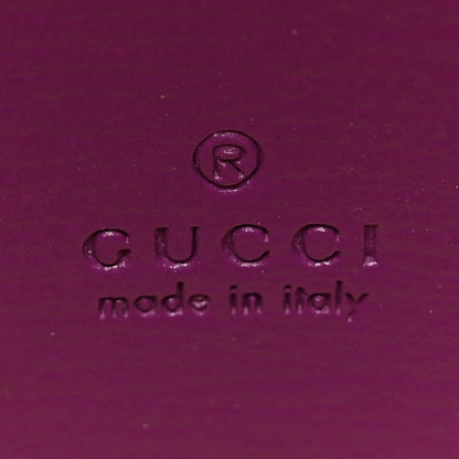 Gucci Azalea Calfskin Web Monochrome Horsebit 1955 Wallet On Strap Purple 6 of 14
