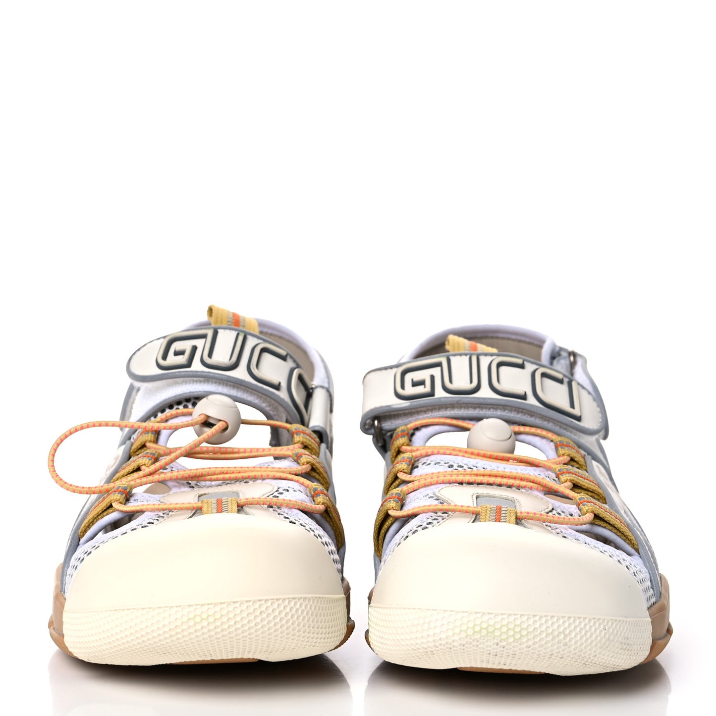 Mesh Fabric Mens Tinsel Sport Sandals 10 White Silver