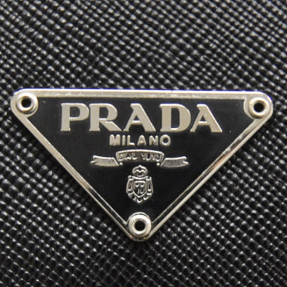 Prada Saffiano Continental Wallet Black 1 of 1