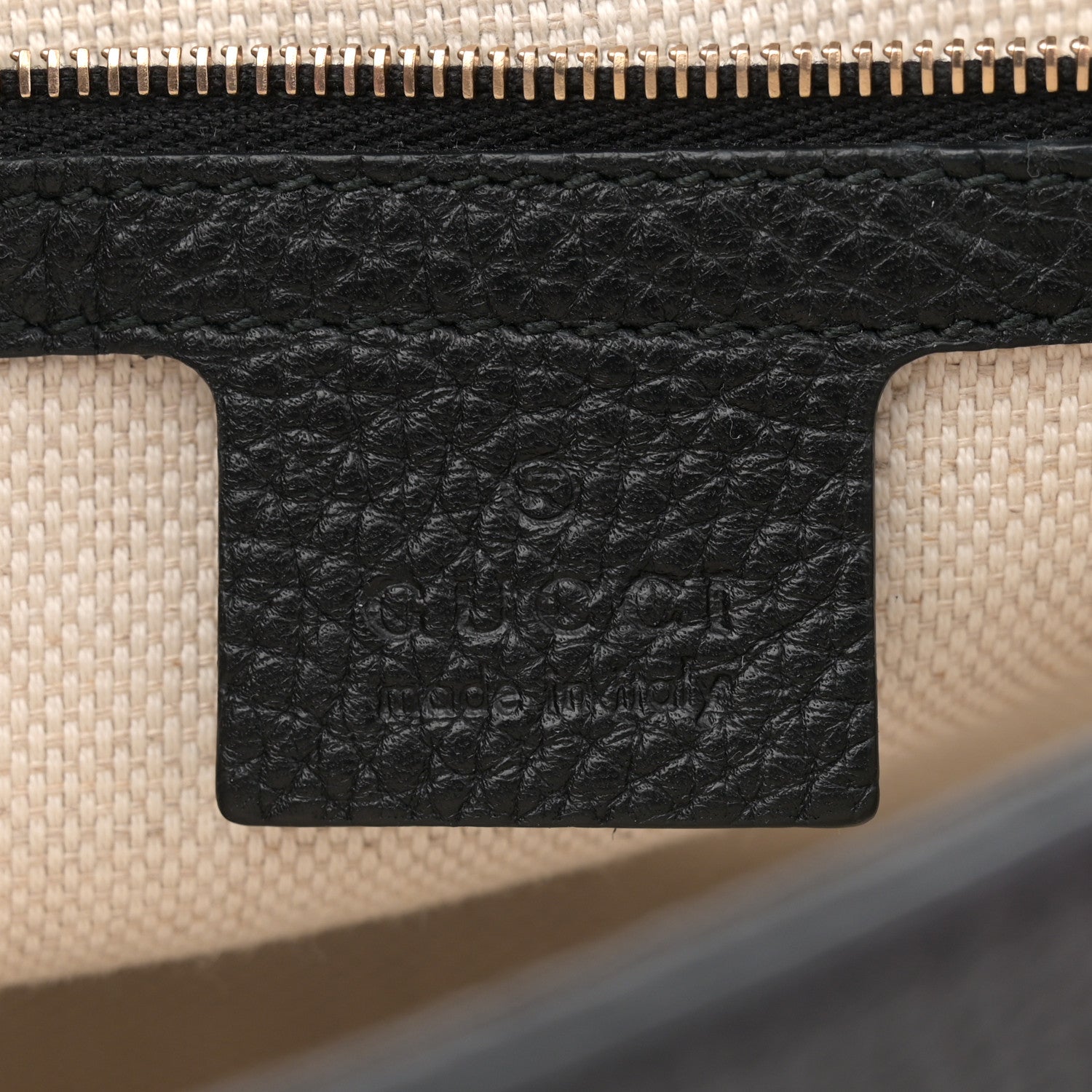 Gucci Pebbled Calfskin Medium Soho Flap Crossbody Black 6 of 10